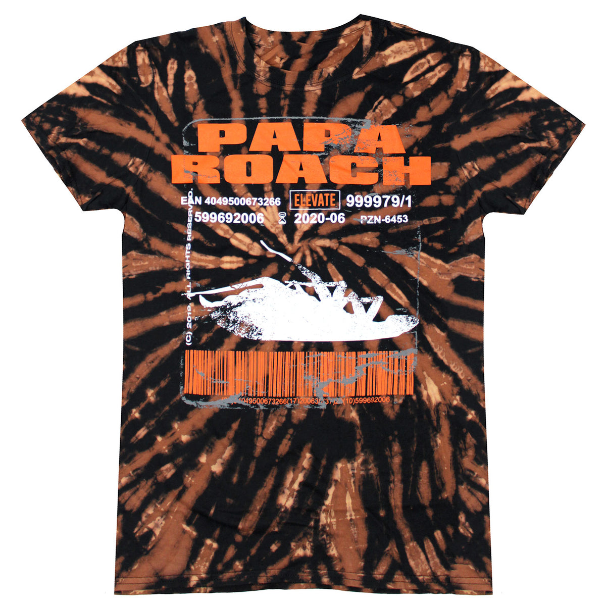 Papa Roach Dead Roach WDYT? 2020 World Tour T-shirt Front