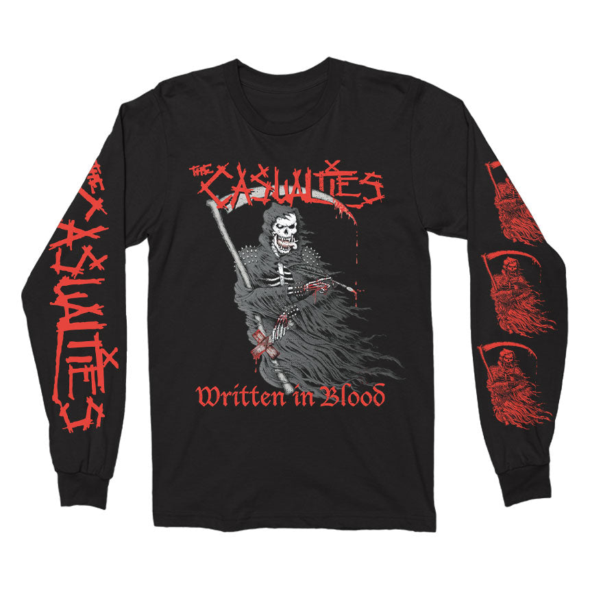 Casualties Written in Blood Long Sleeve Front