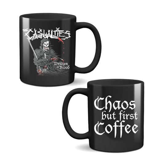 Casualties Written in Blood Coffee Mug Front