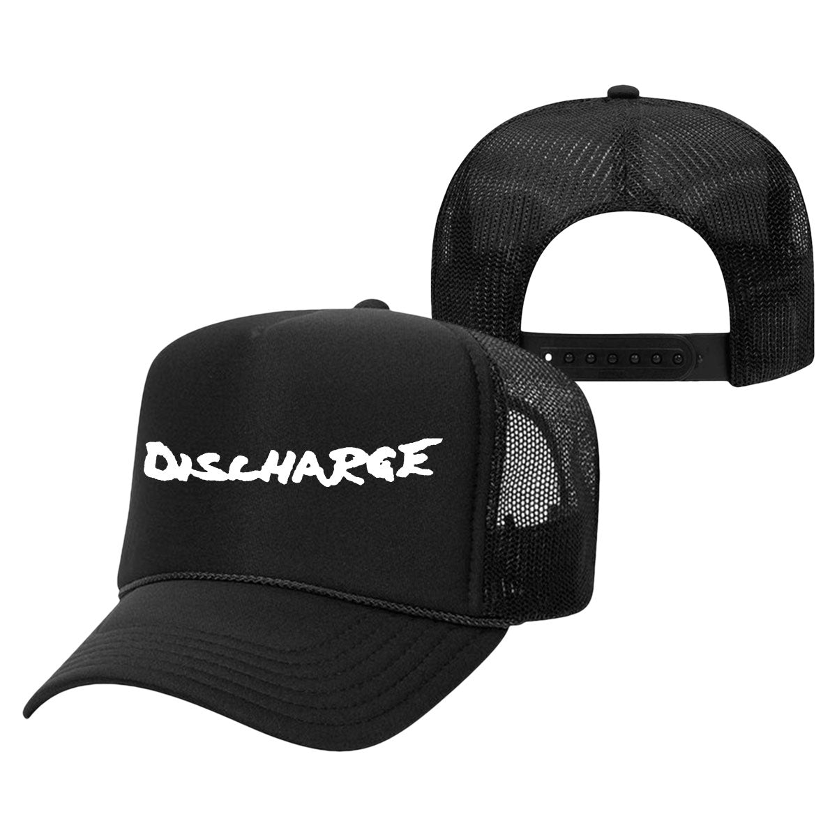 Discharge Logo Trucker Cap Front