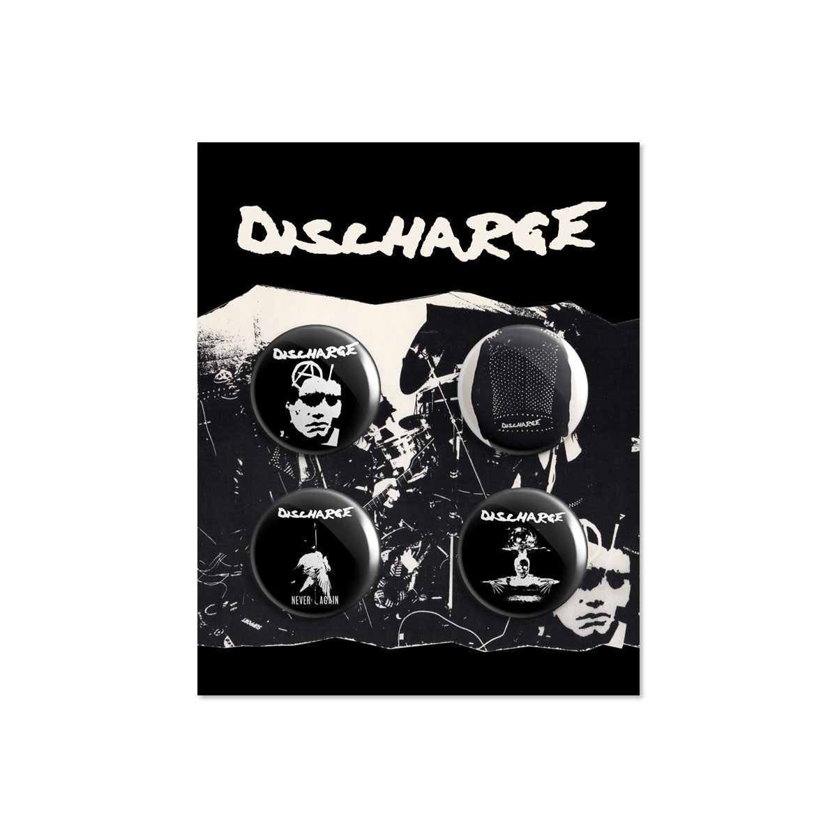 Discharge Button Set Collector Items Front