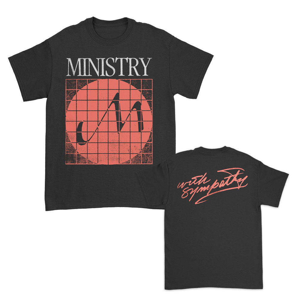 Ministry With Sympathy Grid Logo T-shirt Front