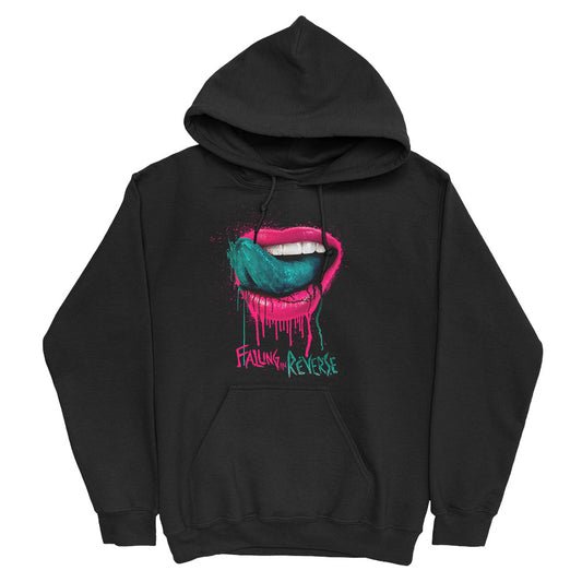 Falling In Reverse Lips Hooded Sweatshirt Front