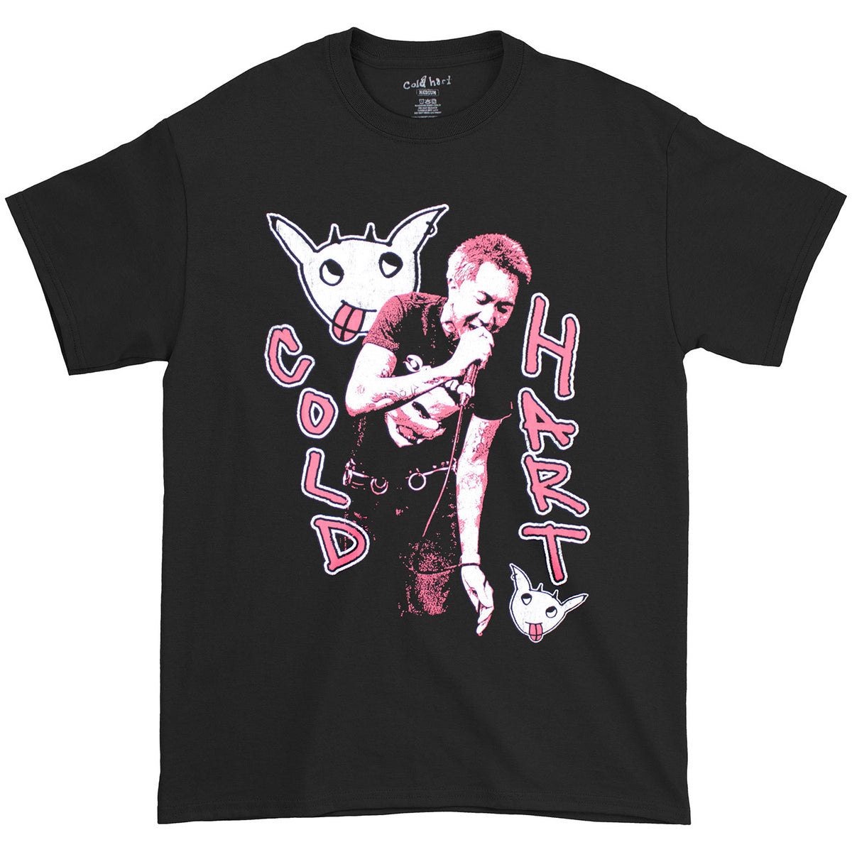 Cold Hart Red Print Photo T-shirt Front