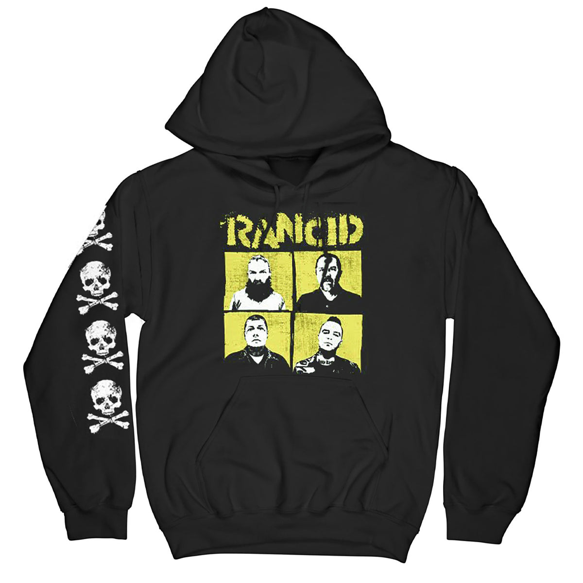 Rancid Tomorrow Never Comes Pullover Hooded Sweatshirt Front