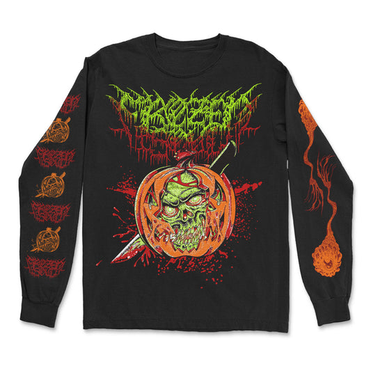 Frozen Soul Pumpkin Skull Long Sleeve Front