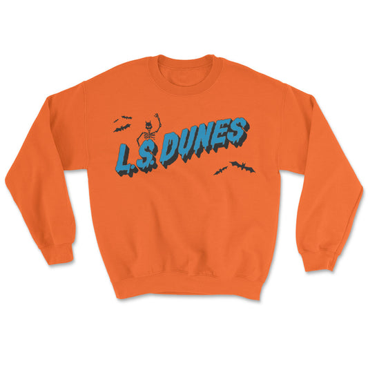 L.S. Dunes Spooky Skeleton Sweatshirt Front