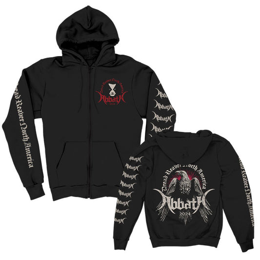 Abbath Dread Reaver N. America 2024 Zippered Hooded Sweatshirt Front