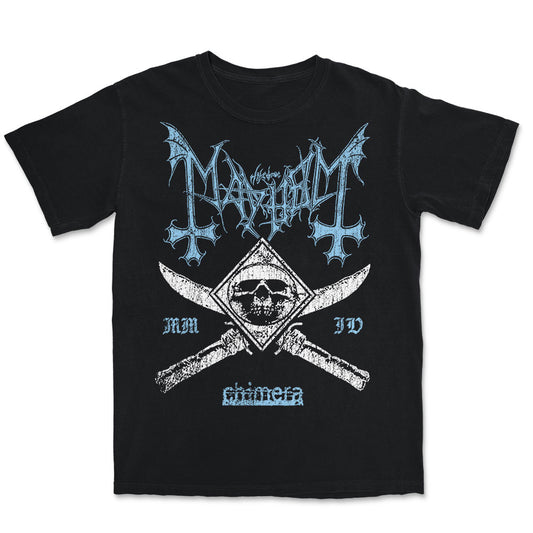 Mayhem Chimera Skull T-shirt Front
