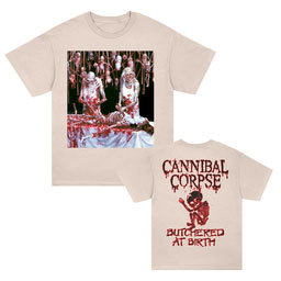 Cannibal Corpse Butchered At Birth Poster T-shirt Front
