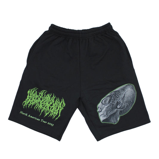 Blood Incantation Hidden History 2023 Tour Cotton Gym Shorts Front