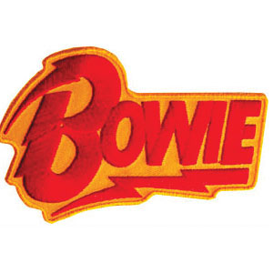David Bowie Logo Embroidered Patch Front