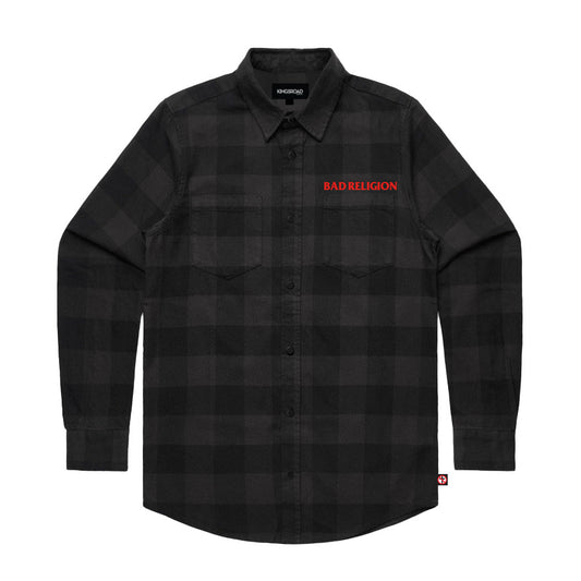 Bad Religion Embroidered Logo Flannel Front