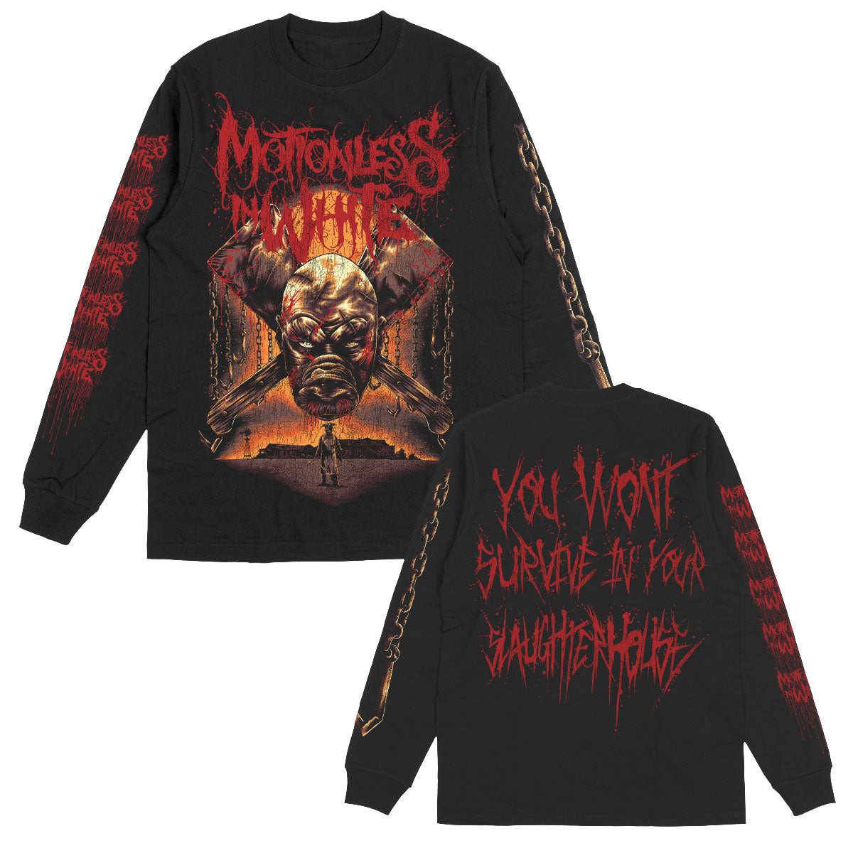 Motionless In White Slaughterhouse Long Sleeve Front