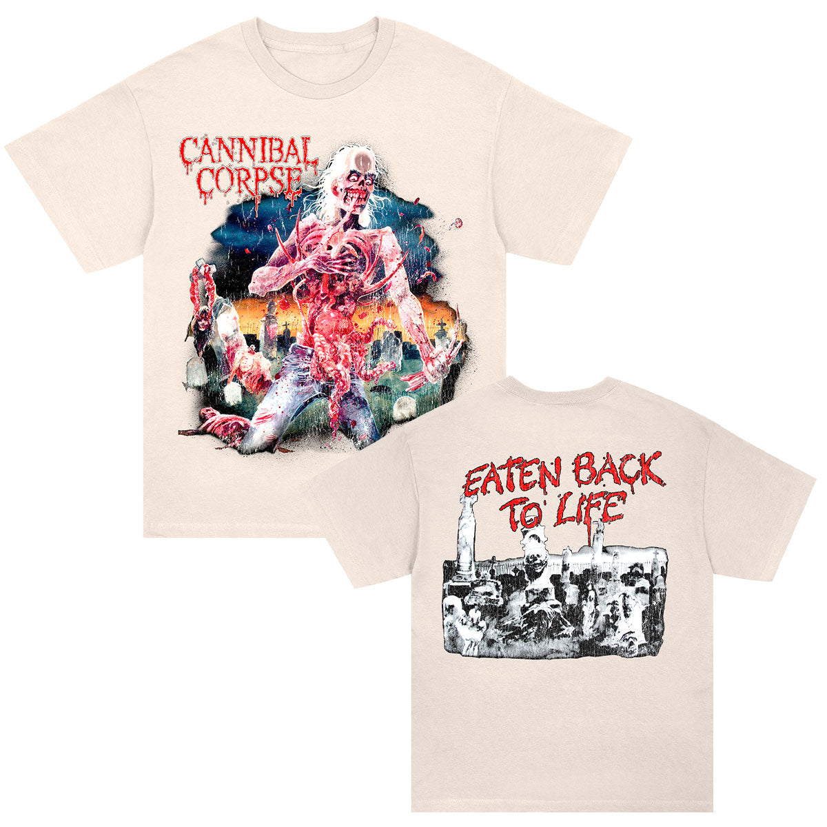 Cannibal Corpse Eaten Back To Life T-shirt Front