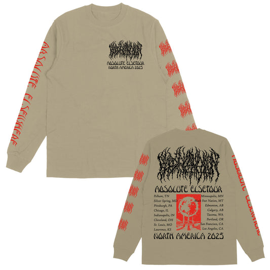 Blood Incantation Absolute Elsetour Summer 2025 Long Sleeve Front