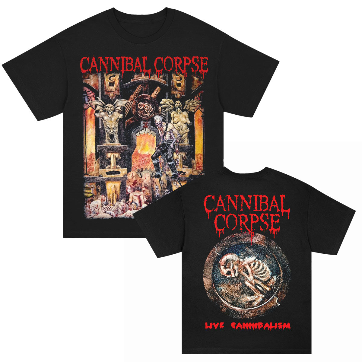Cannibal Corpse Live Cannibalism T-shirt Front