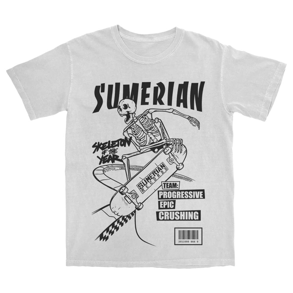 Sumerian Records Skeleton Of The Year T-shirt Front