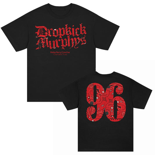 Dropkick Murphys Red Bandana Night T-shirt Front