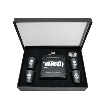 Rancid Shot Glass Flask Set Flask Back