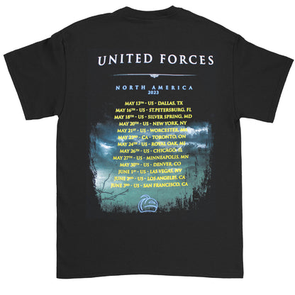 Helloween Hammer Fall United Forces 2023 North America Tour T-shirt Back