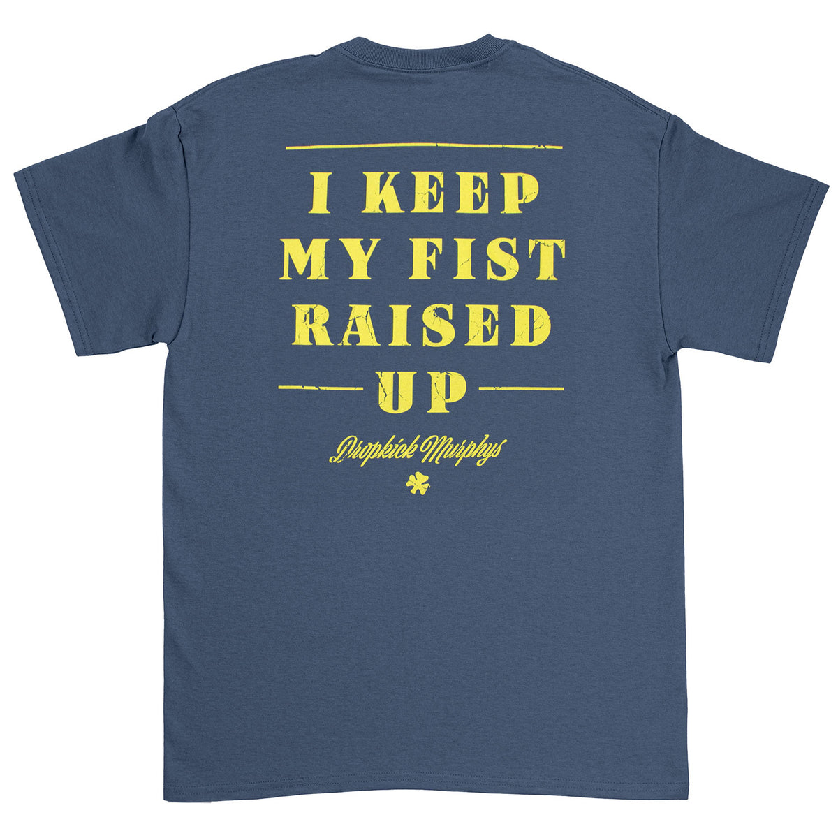 Dropkick Murphys Fists Up Tee (Heather Navy) T-shirt Back