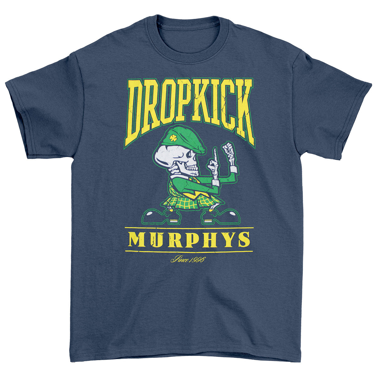 Dropkick Murphys Fists Up Tee (Heather Navy) T-shirt Front