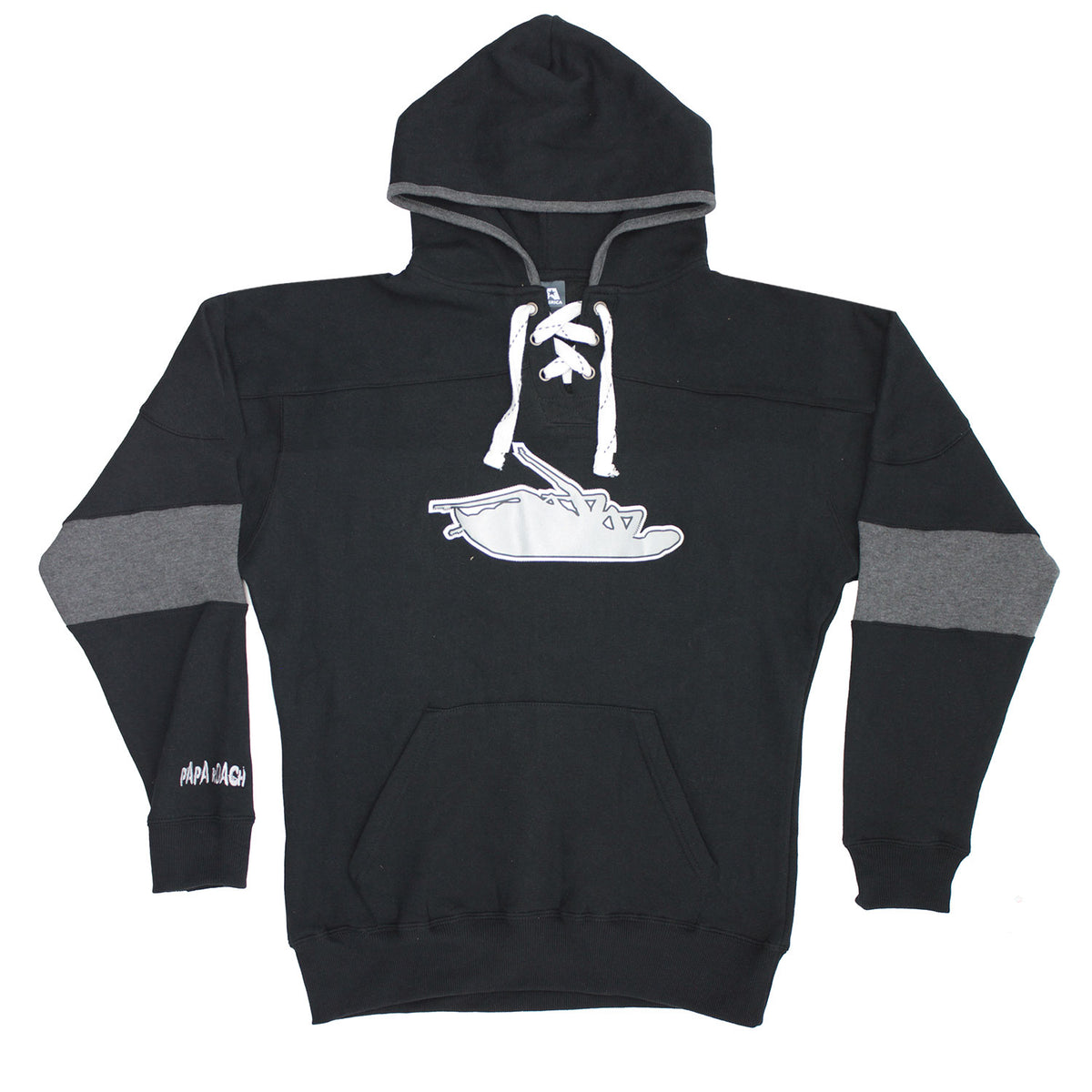 Papa Roach Roach Twill Embroidered Lace Hooded Sweatshirt Front