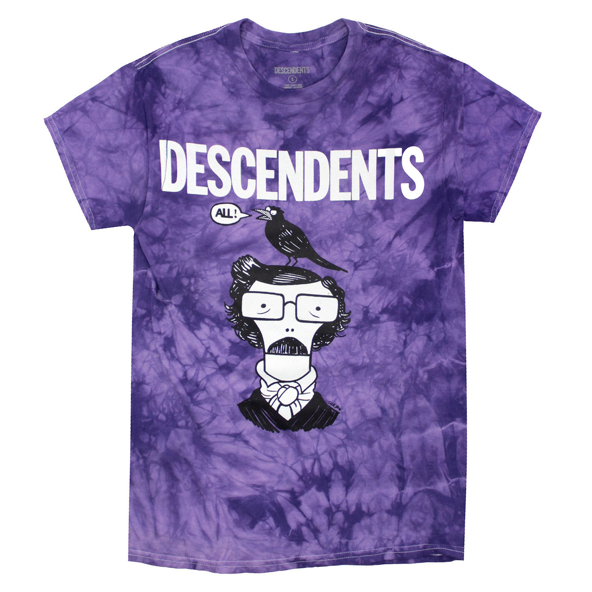 Descendents Edgar Allan Poe Tie Dye T-shirt Front