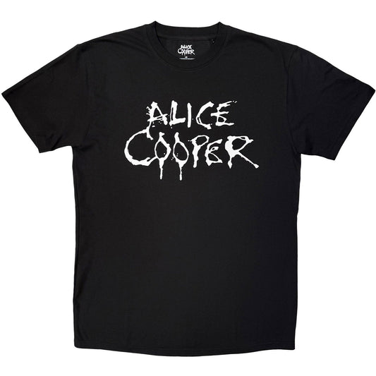Alice Cooper Logo Mono T-shirt Front