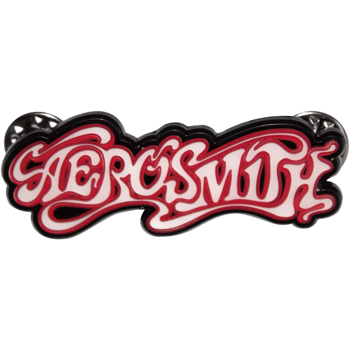 Aerosmith Classic Logo Pewter Pin Badge Front