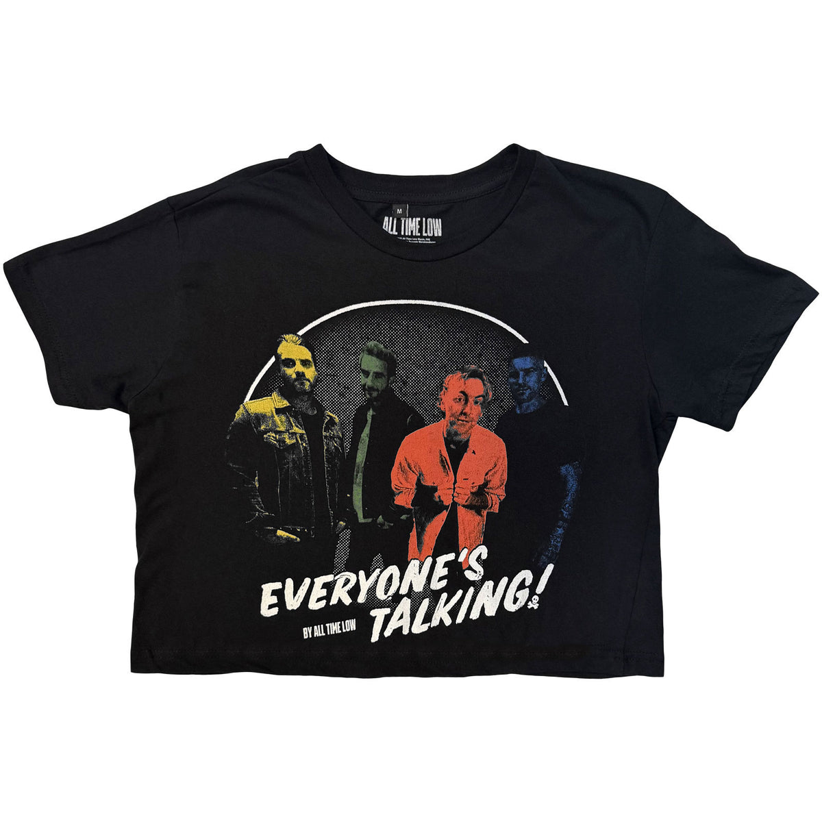 All Time Low Everyone's Talking Crop Top Girls Jr Front
