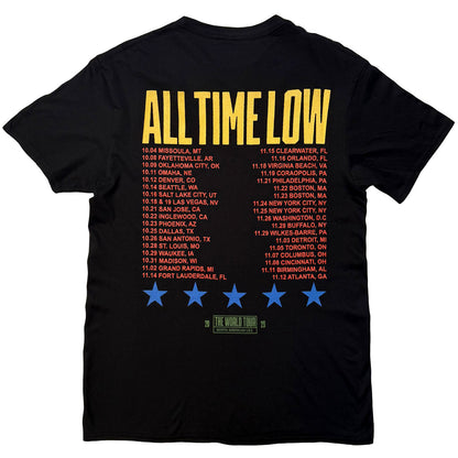 All Time Low Everyones Talking World Tour T-shirt Back
