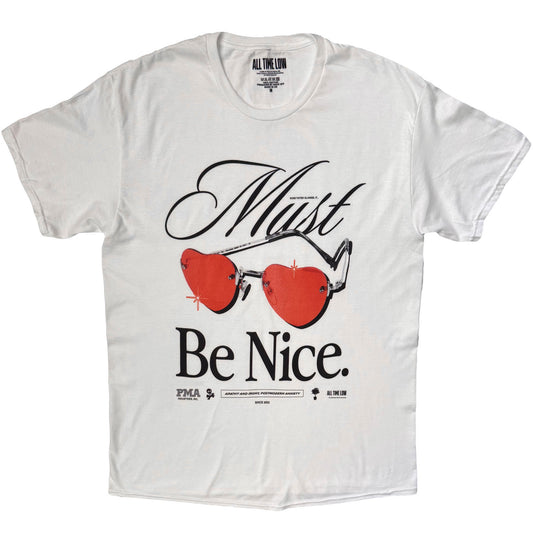 All Time Low Must Be Nice Glasses T-shirt Front