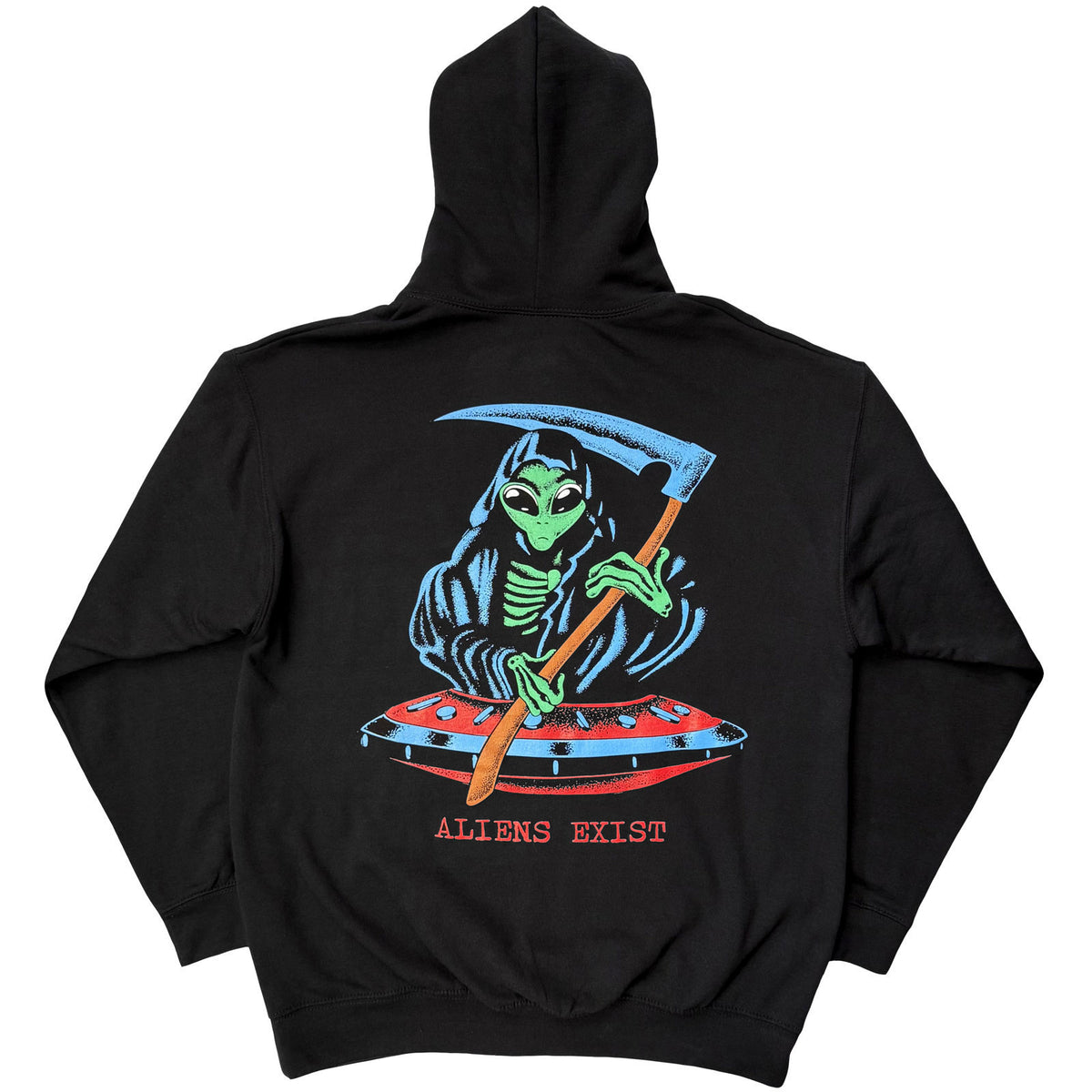 Blink 182 Alien Reaper Hooded Sweatshirt Back