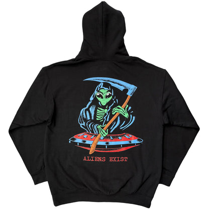 Blink 182 Alien Reaper Hooded Sweatshirt Back