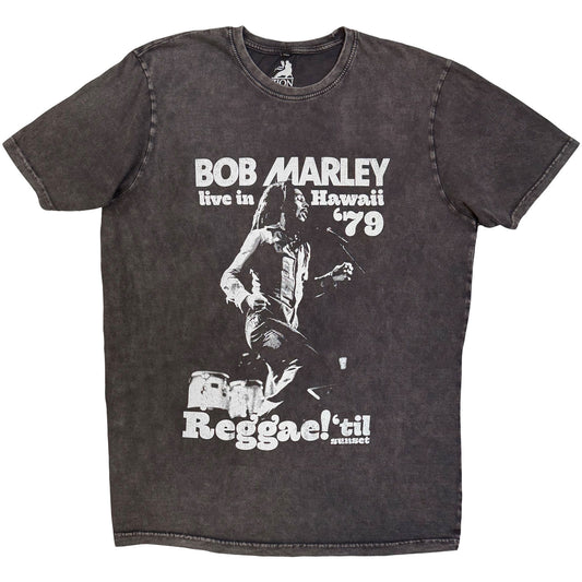Bob Marley Hawaii Dip Dye & Wash T-shirt Front