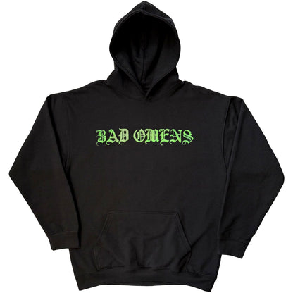 Bad Omens Green Angel Hooded Sweatshirt Front
