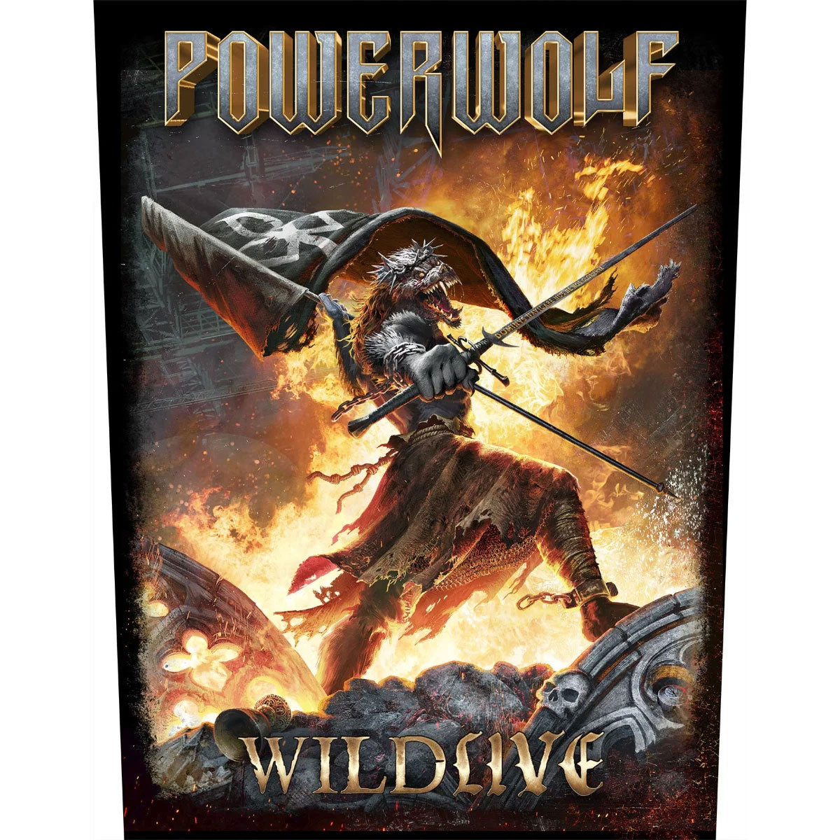 Powerwolf Wildlive Back Patch Front