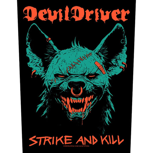 Devildriver Strike And Kill Back Patch Front