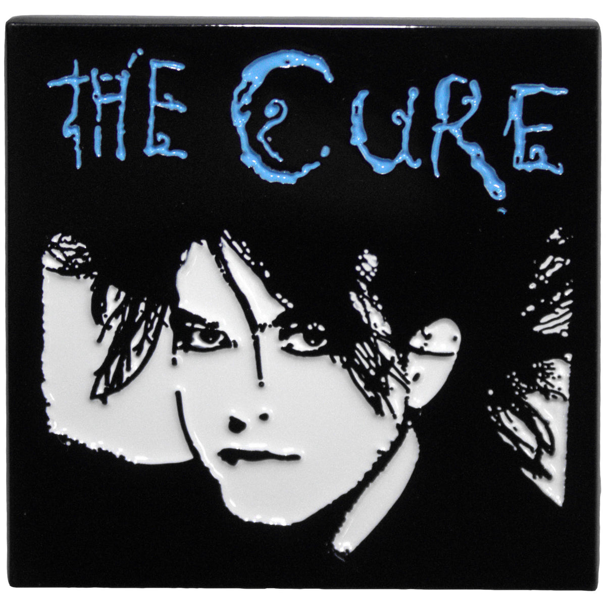 Cure Robert Pewter Pin Badge Front