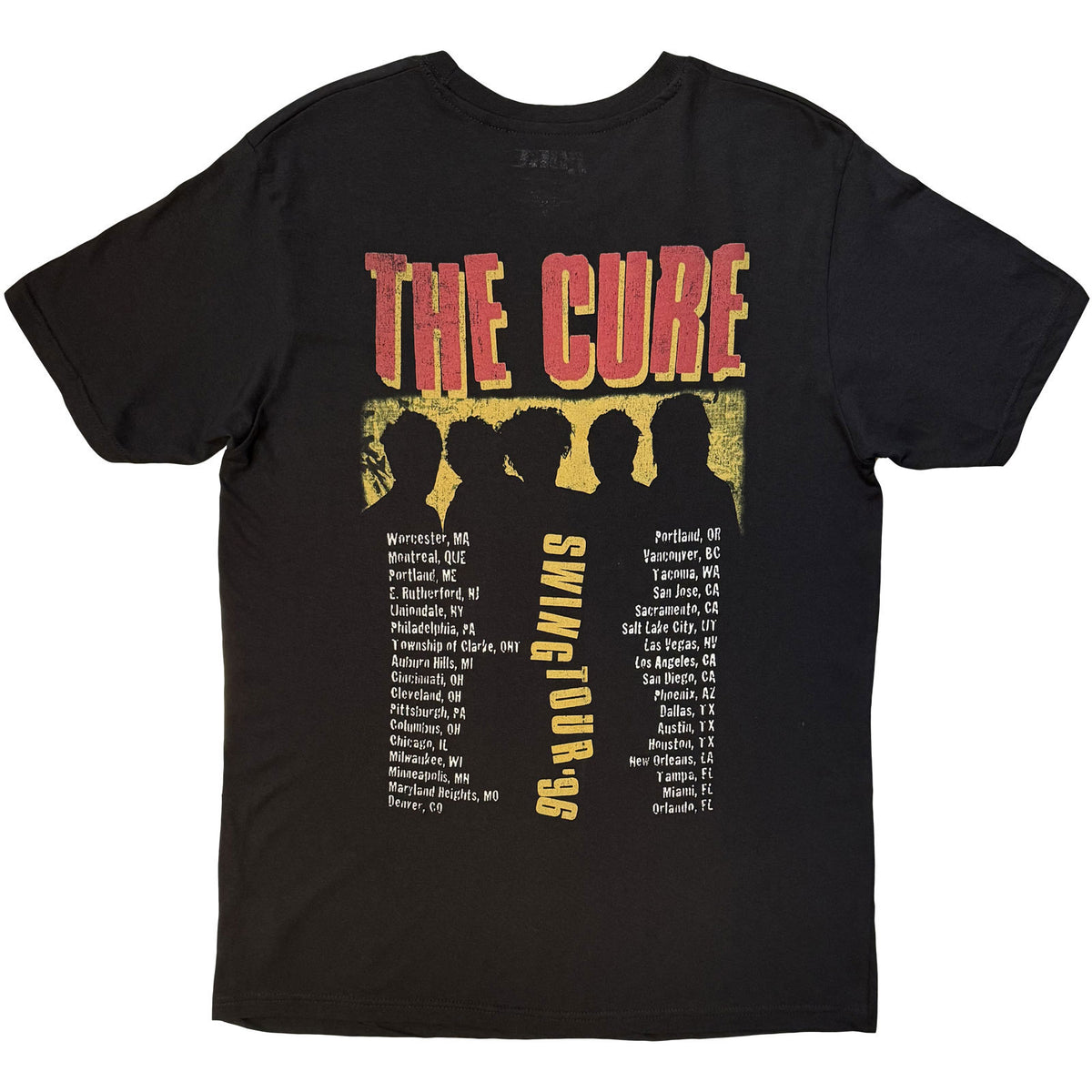 Cure Swing Tour '96 T-shirt Back
