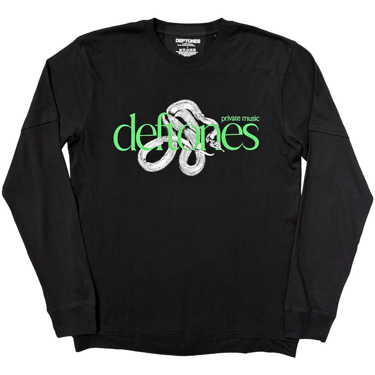Deftones Private Music Layered Long Sleeve Front