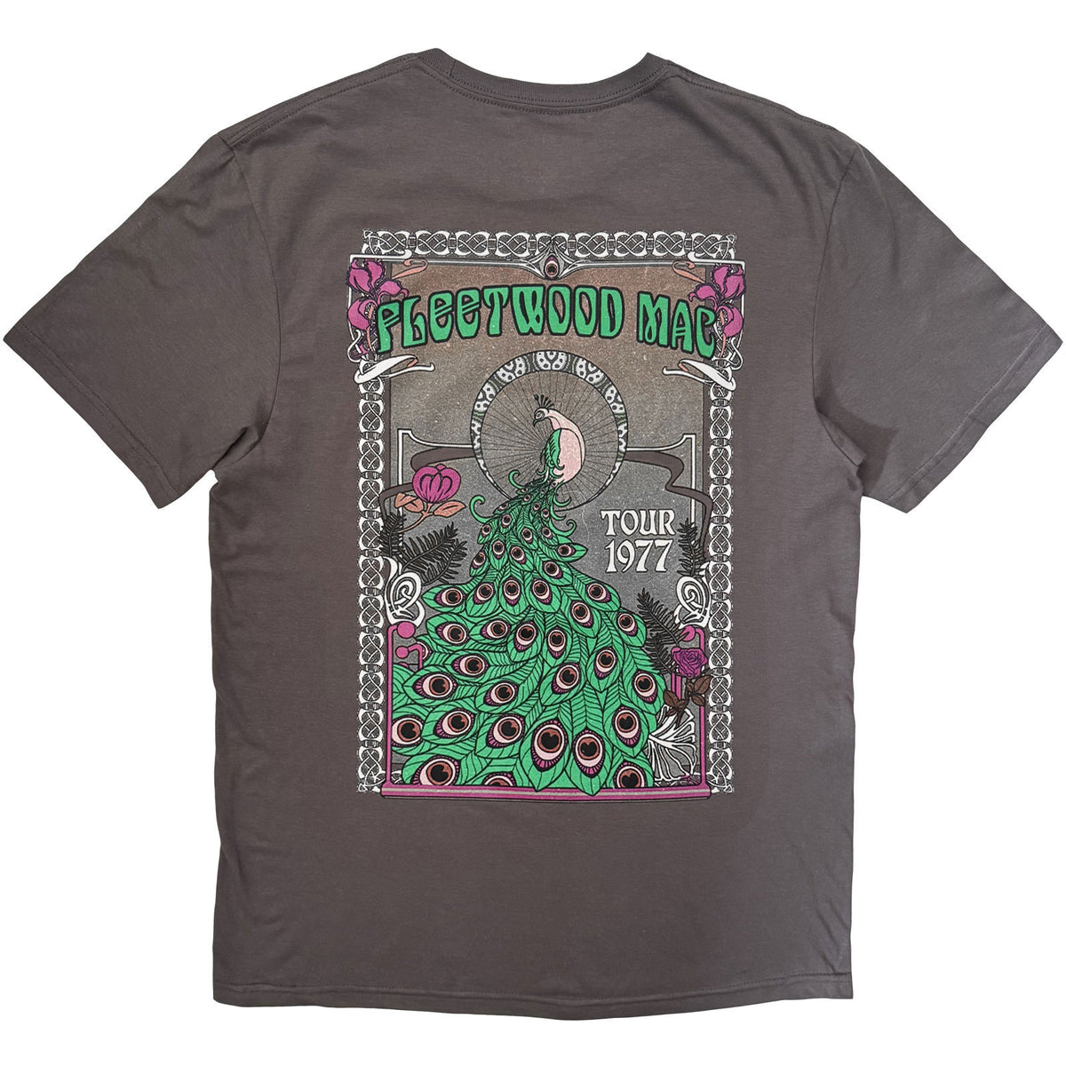 Fleetwood Mac Peacock Tour '77 T-shirt Back