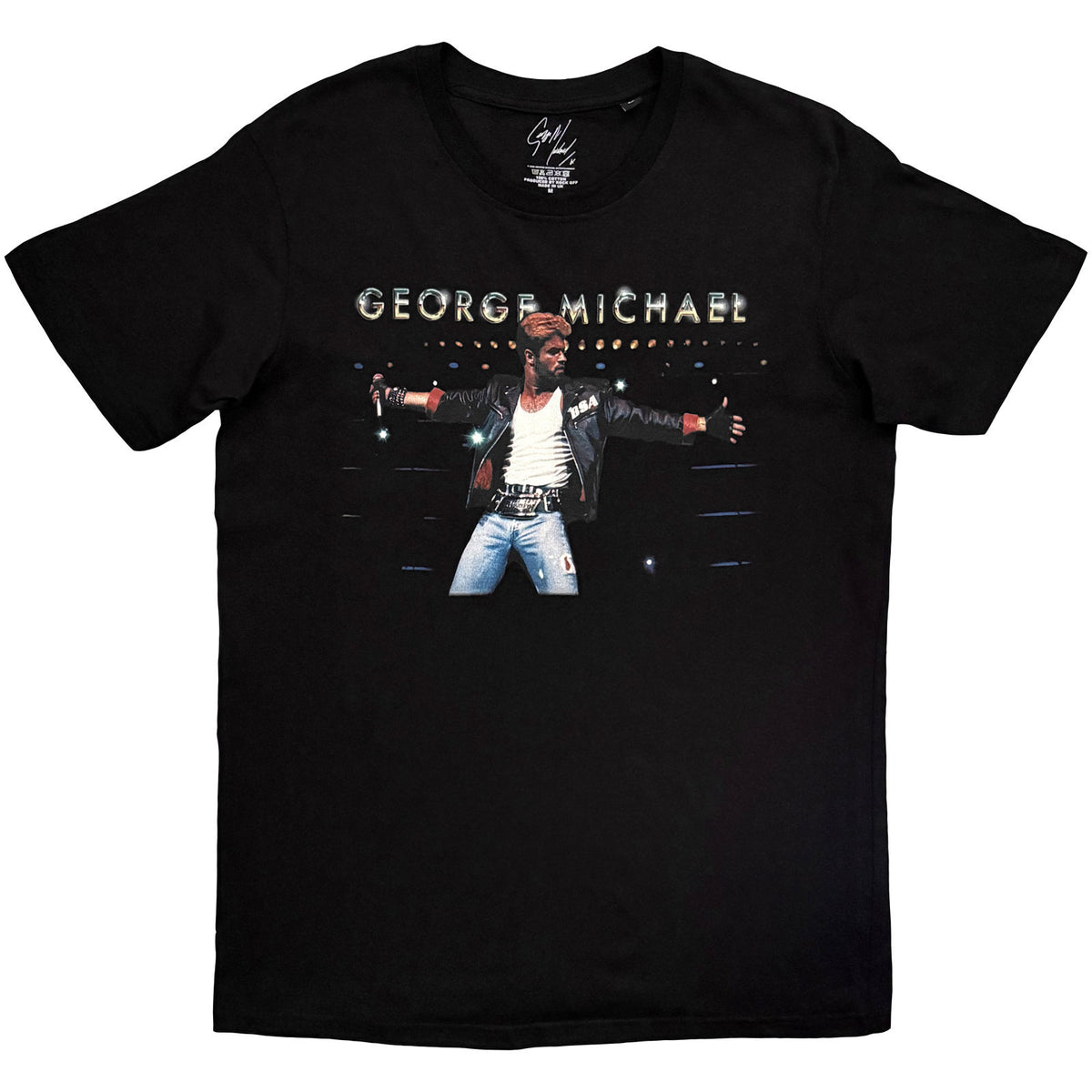 George Michael On Stage T-shirt Front