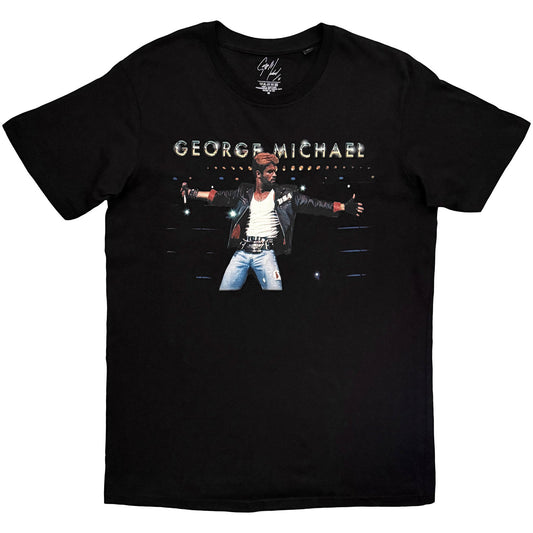 George Michael On Stage T-shirt Front