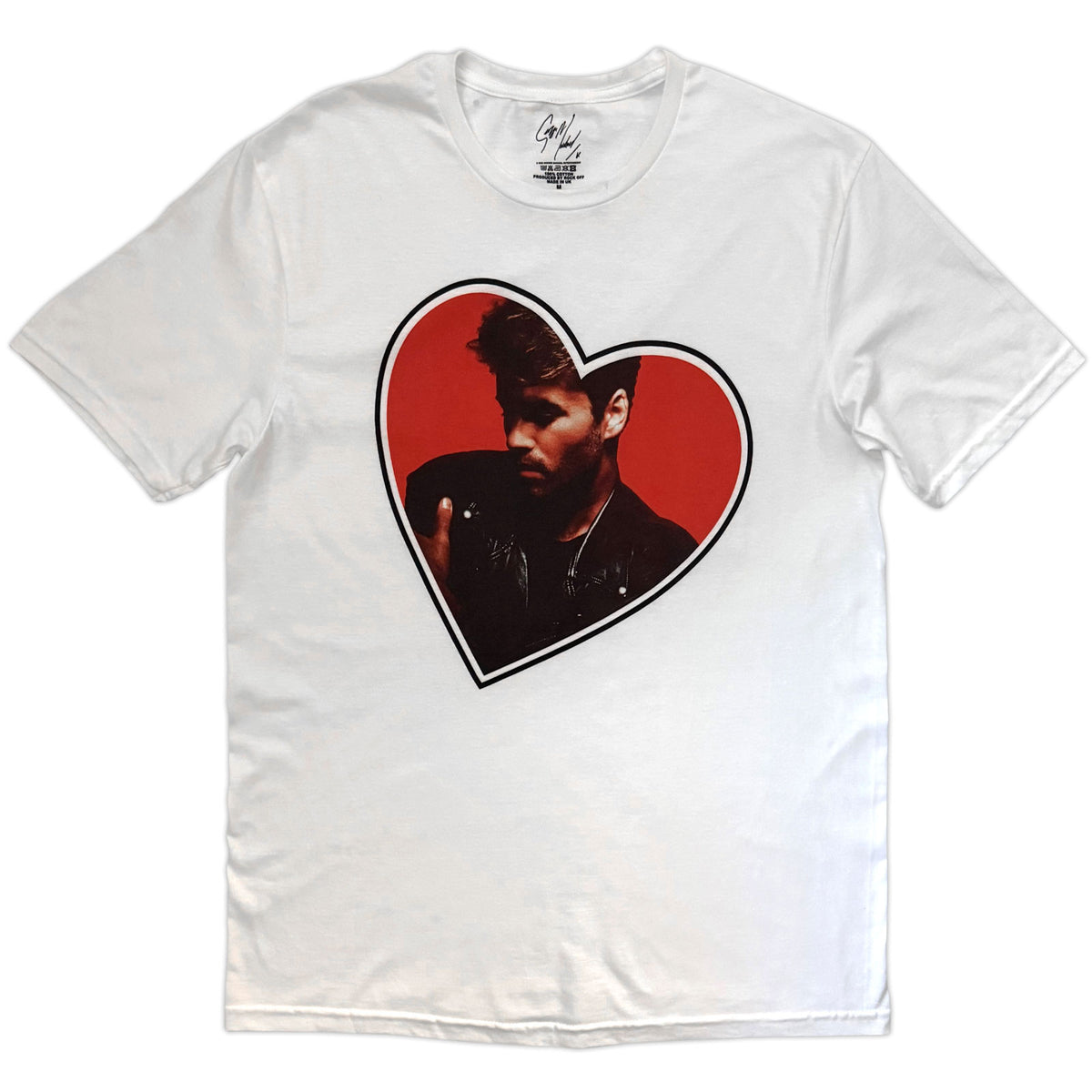 George Michael Heart T-shirt Front