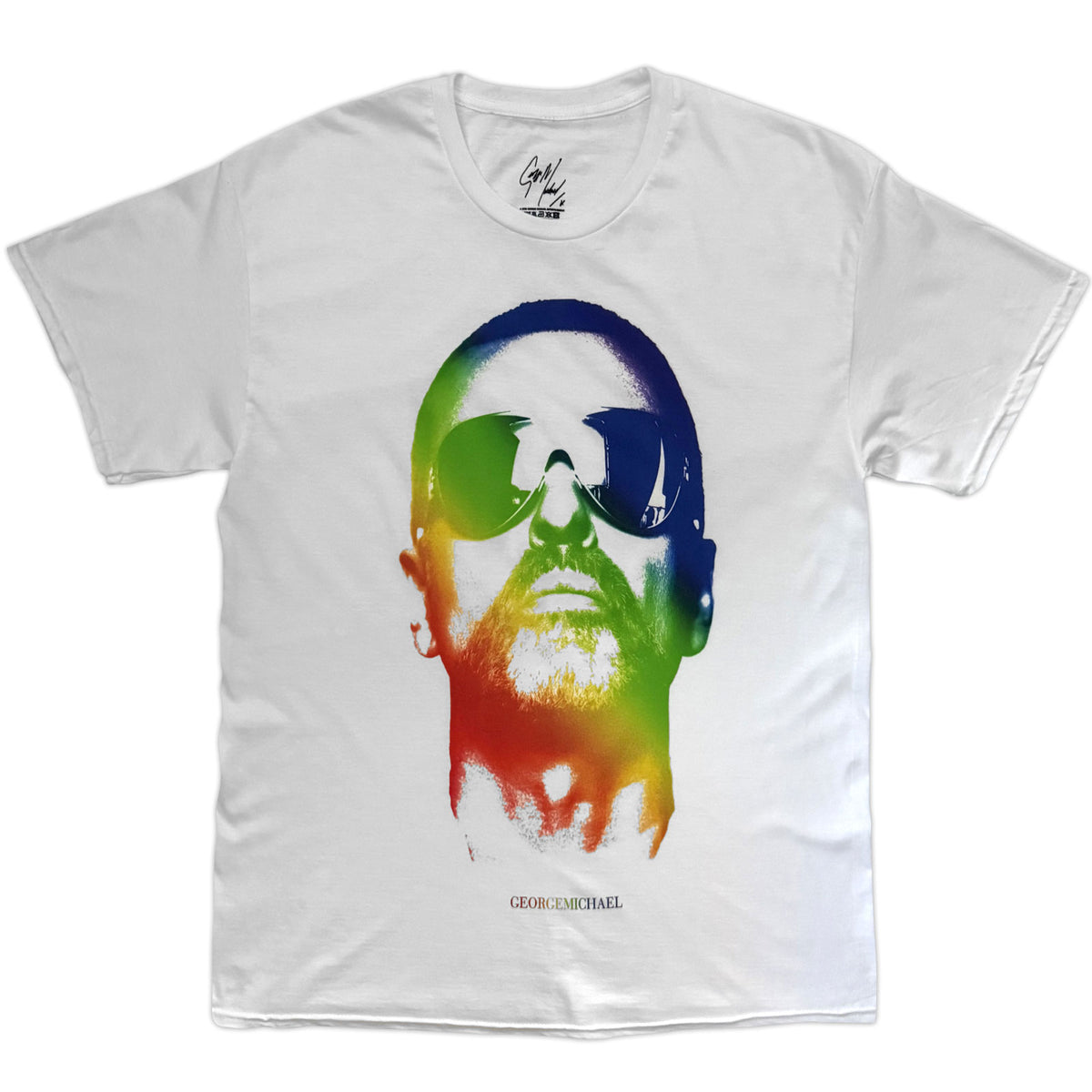 George Michael Gradient Face T-shirt Front
