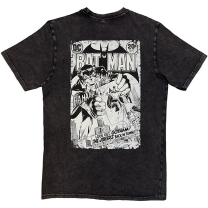Dc Comics Joker Look Out Gotham! Dip Dye & Wash T-shirt Back