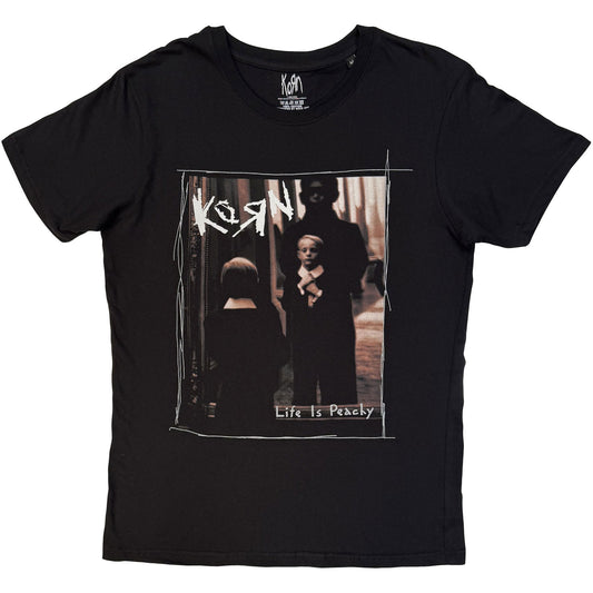 Korn Life Is Peachy Scribbles T-shirt Front